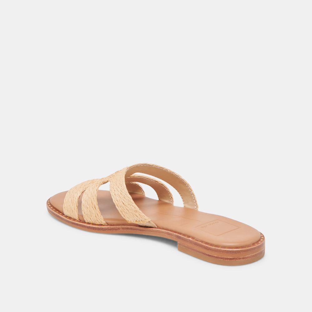 Dolce Vita SHOES | EMON WIDE SANDALS LT NATURAL RAFFIA
 – Dolce Vita