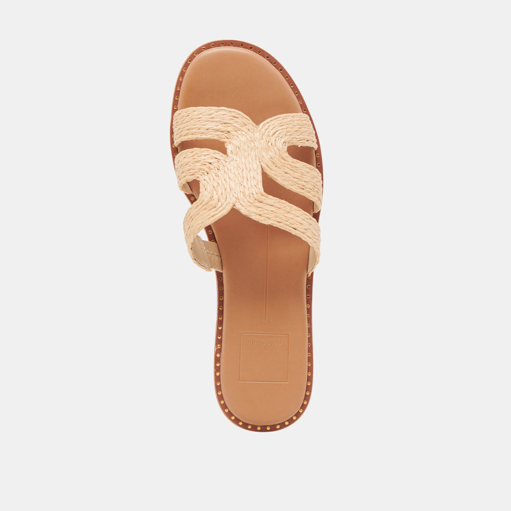 Dolce Vita SHOES | EMON WIDE SANDALS LT NATURAL RAFFIA
 – Dolce Vita