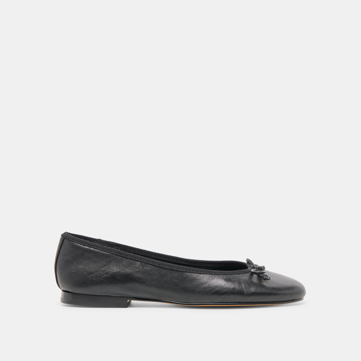 Dolce Vita SHOES | Ritla Wide Black Leather Ballet Flats