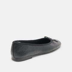 Dolce Vita SHOES | Ritla Wide Black Leather Ballet Flats