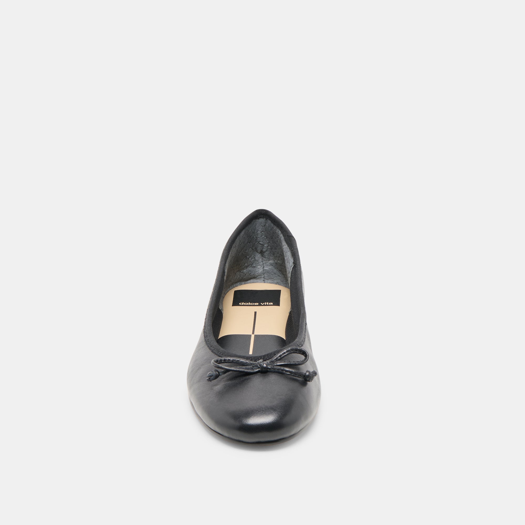 Dolce Vita SHOES | Ritla Wide Black Leather Ballet Flats