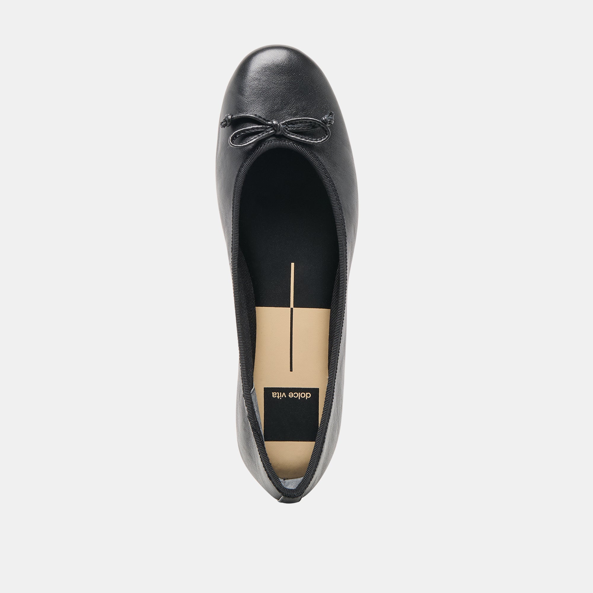 Dolce Vita SHOES | Ritla Wide Black Leather Ballet Flats