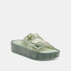 Dolce Vita SHOES | JULIO X Olive Vinyl Jelly Platform Sandals