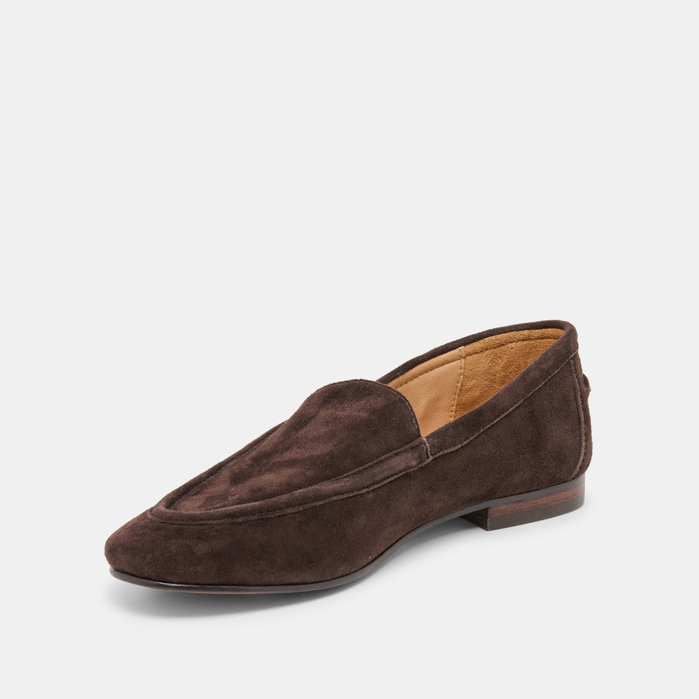 Dolce Vita SHOES | Mattie Dk Brown Suede Loafers