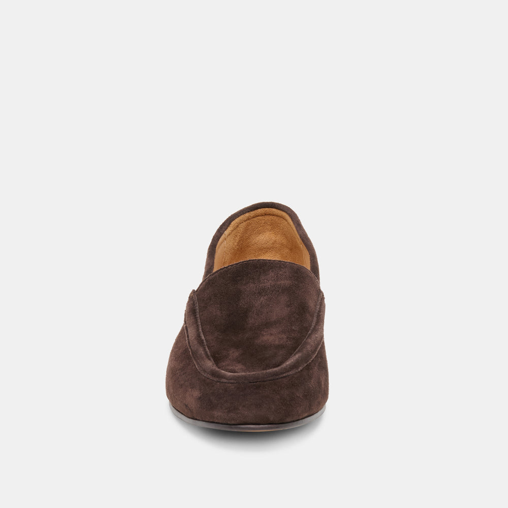Dolce Vita SHOES | Mattie Dk Brown Suede Loafers