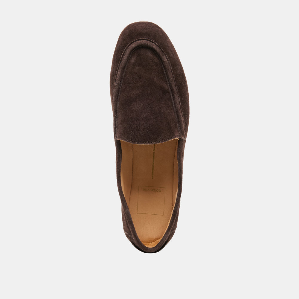 Dolce Vita SHOES | Mattie Dk Brown Suede Loafers