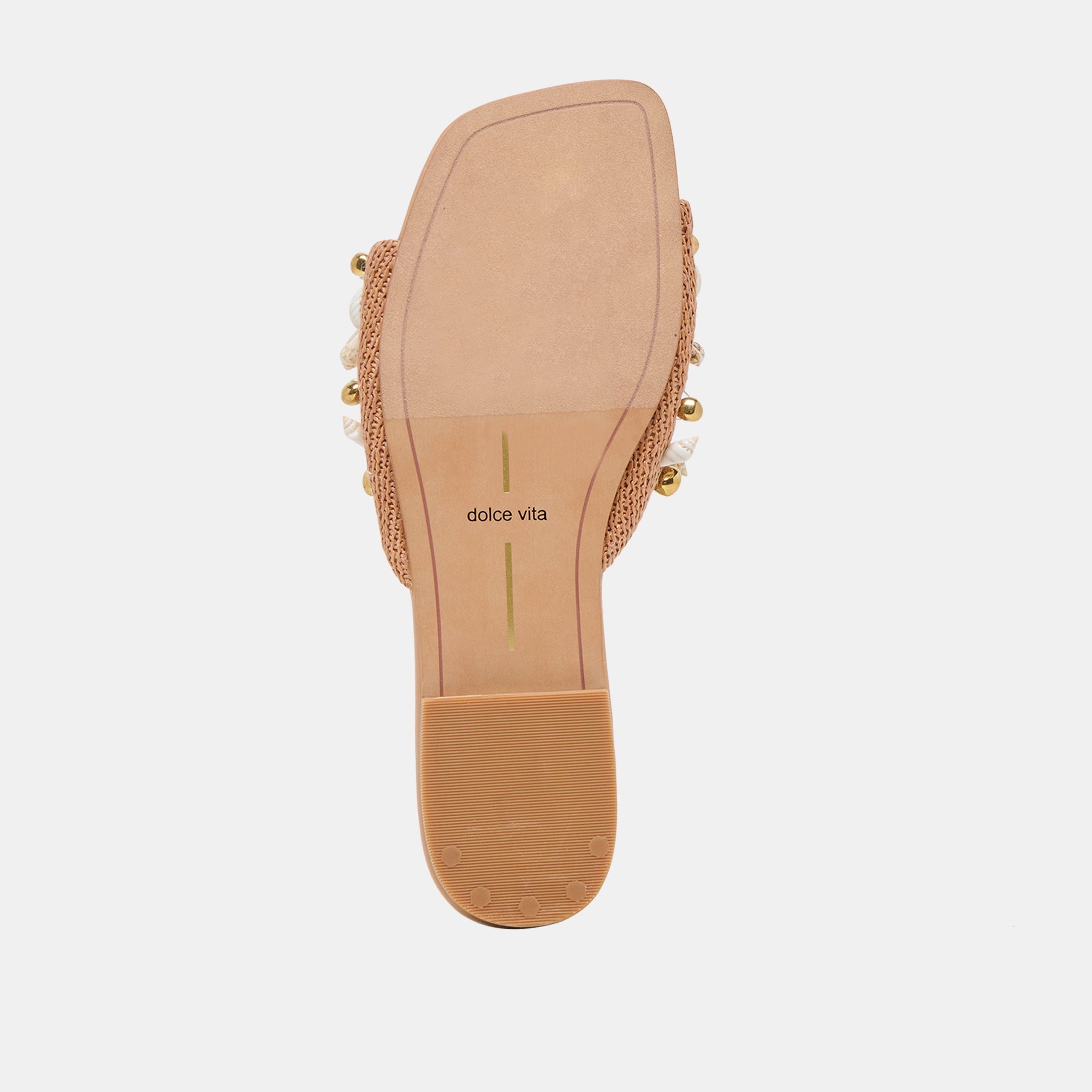 Dolce Vita SHOES | Lizza Toffee Beaded Raffia Sandals