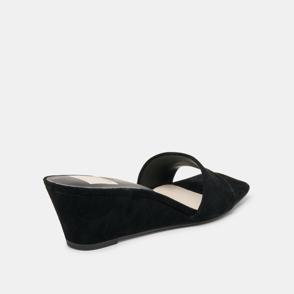 Dolce Vita SHOES | Qaily Onyx Suede Wedges