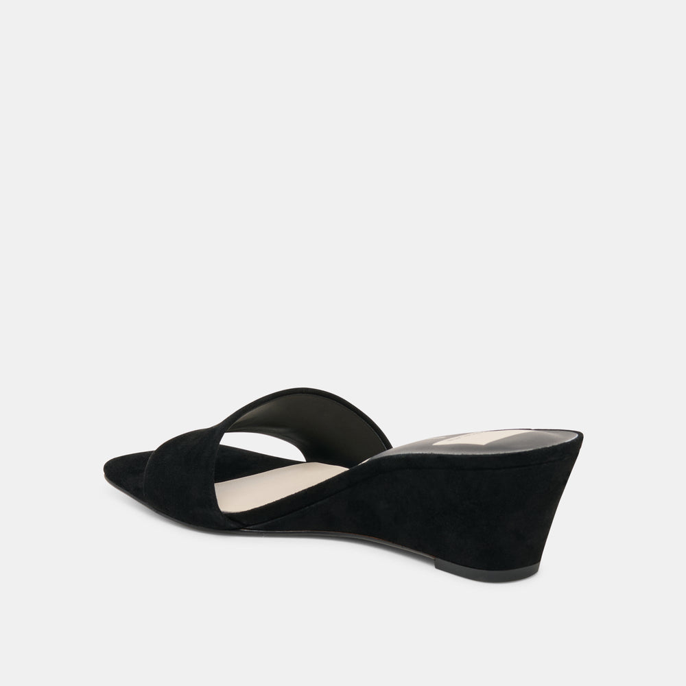 Dolce Vita SHOES | Qaily Onyx Suede Wedges