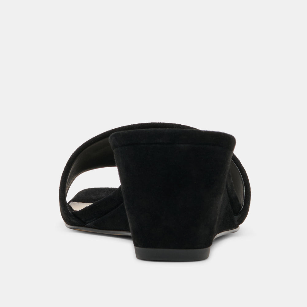 Dolce Vita SHOES | Qaily Onyx Suede Wedges