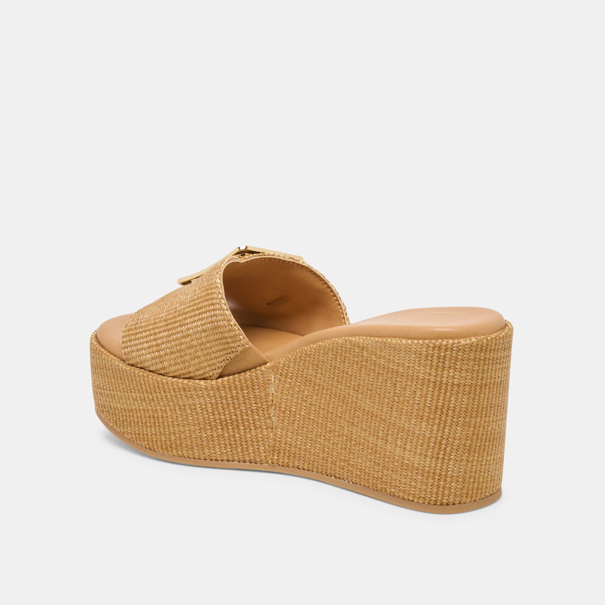 Dolce Vita SHOES | Jilian Wide Mocha Raffia Wedges