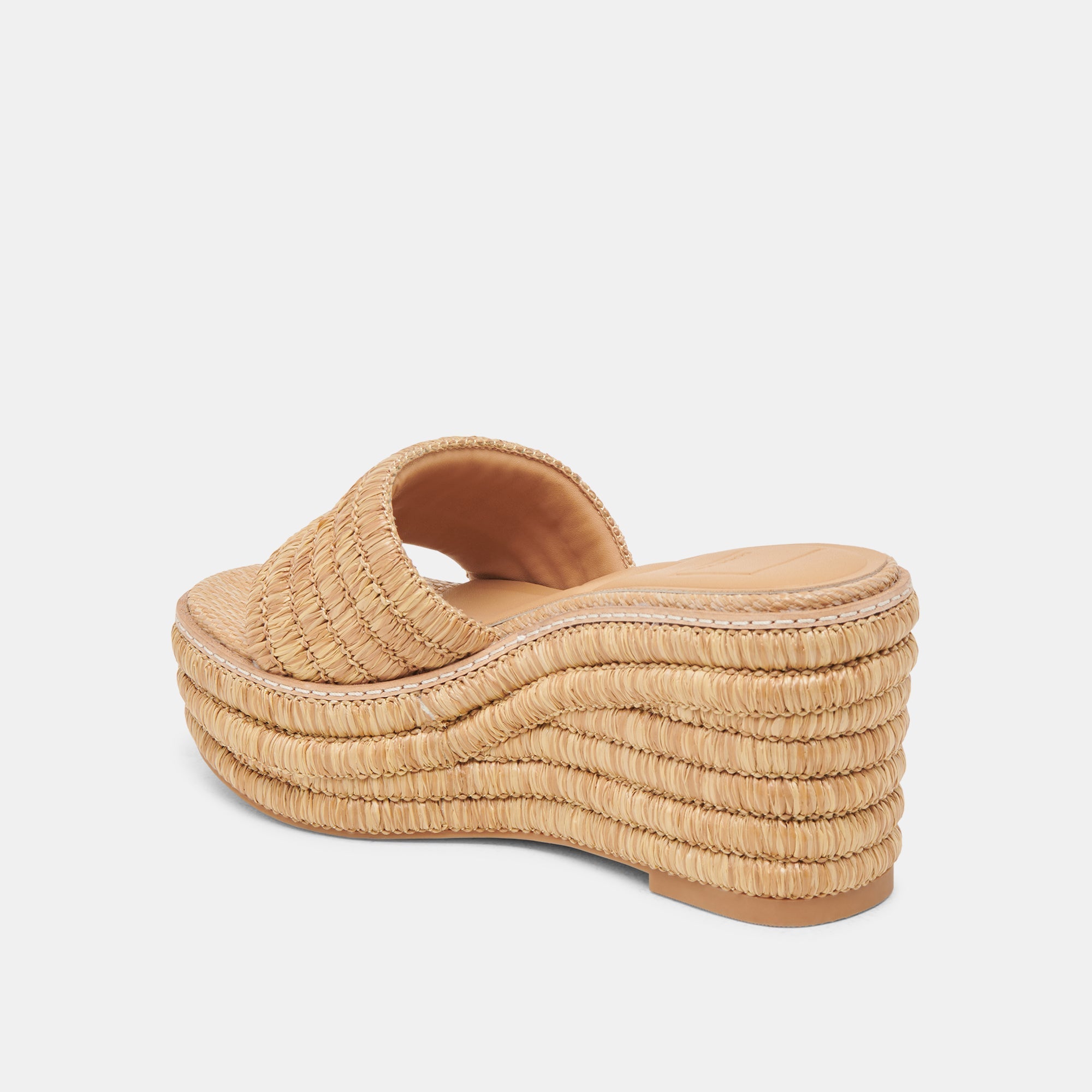 Dolce Vita SHOES | Throne Wide Lt Natural Raffia Wedges