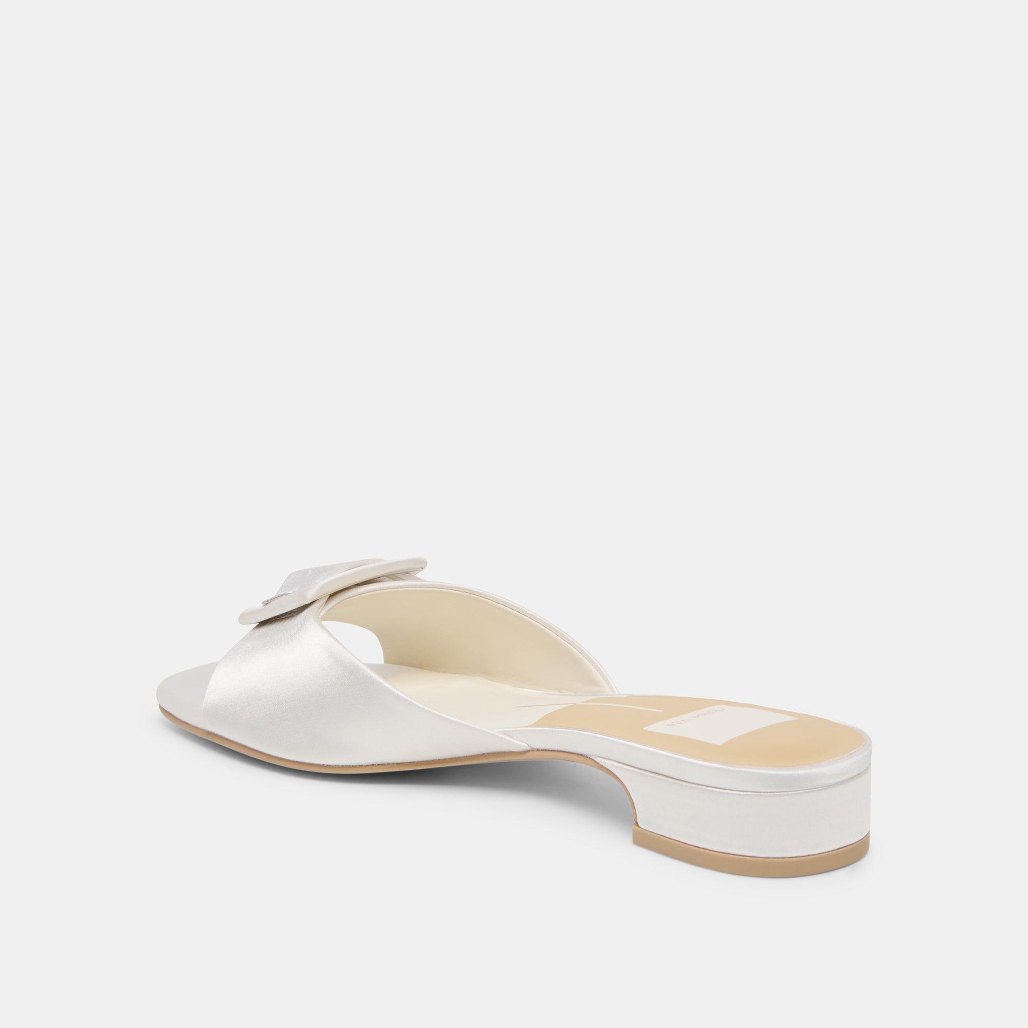 Dolce Vita SHOES | Edina True White Satin Sandals