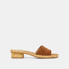 Dolce Vita SHOES | Dixi Wide Brown Suede Sandals