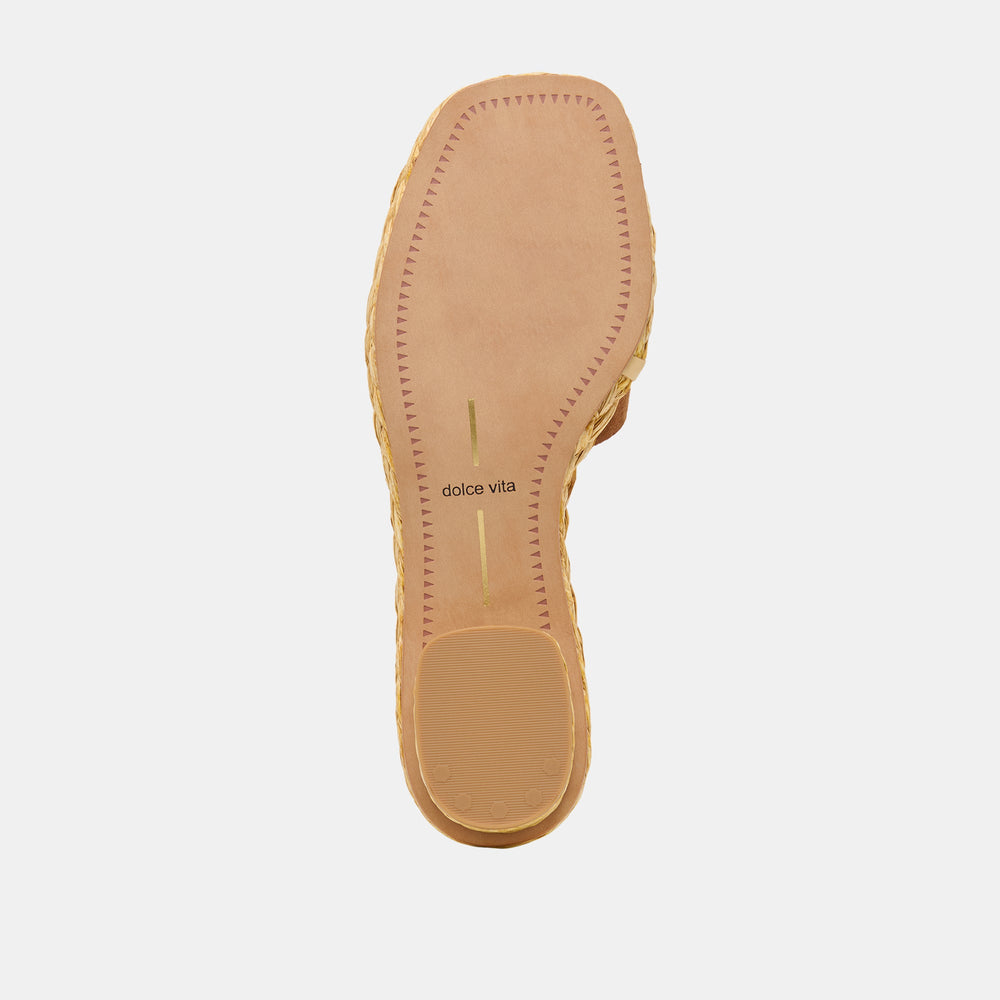 Dolce Vita SHOES | Dixi Wide Brown Suede Sandals