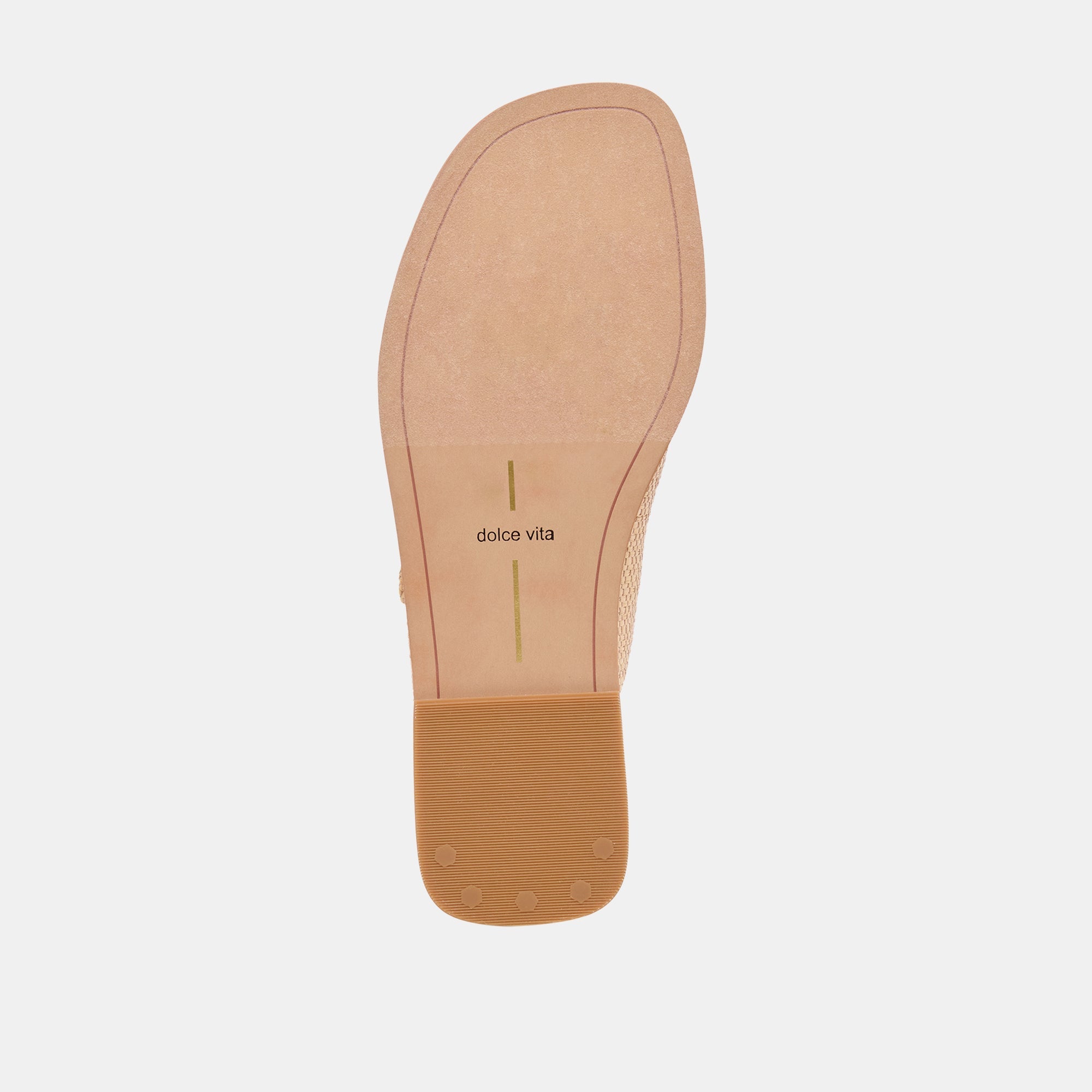 Dolce Vita SHOES | FIN Sand Raffia Open-Toe Slide Sandals