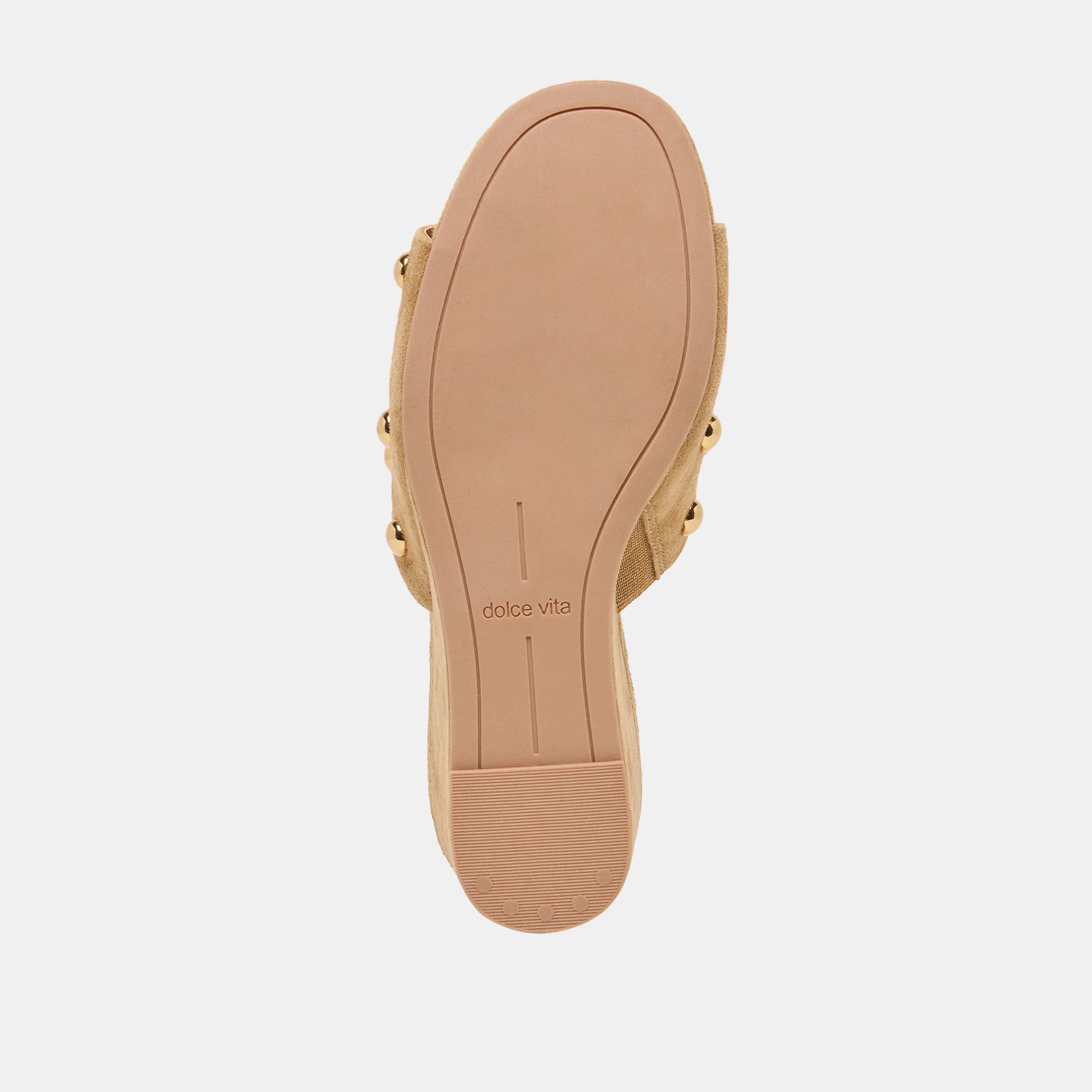Dolce Vita SHOES | Holta Stud Lt Brown Suede Wedges