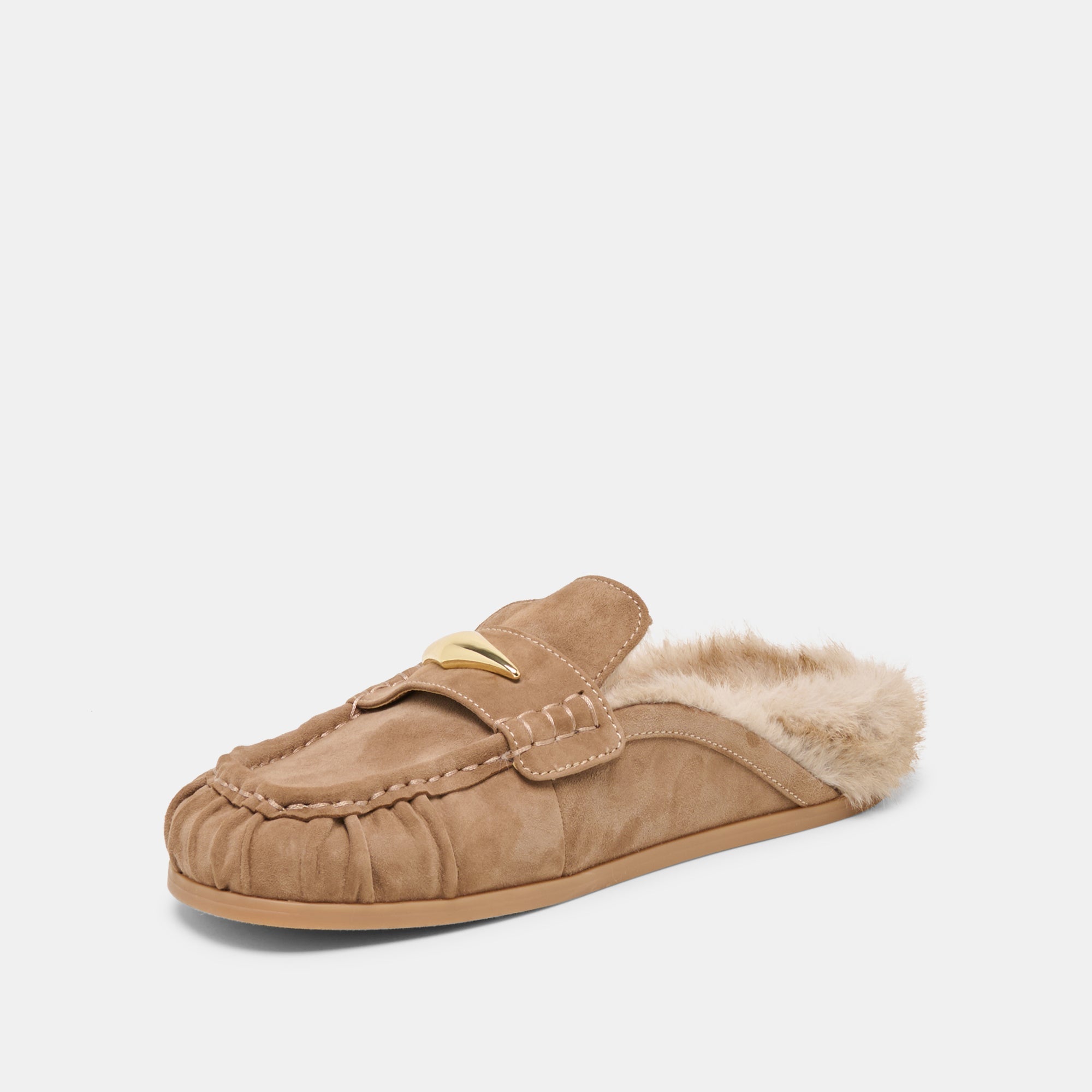 Dolce Vita SHOES | Jodero Plush Mushroom Suede Flats