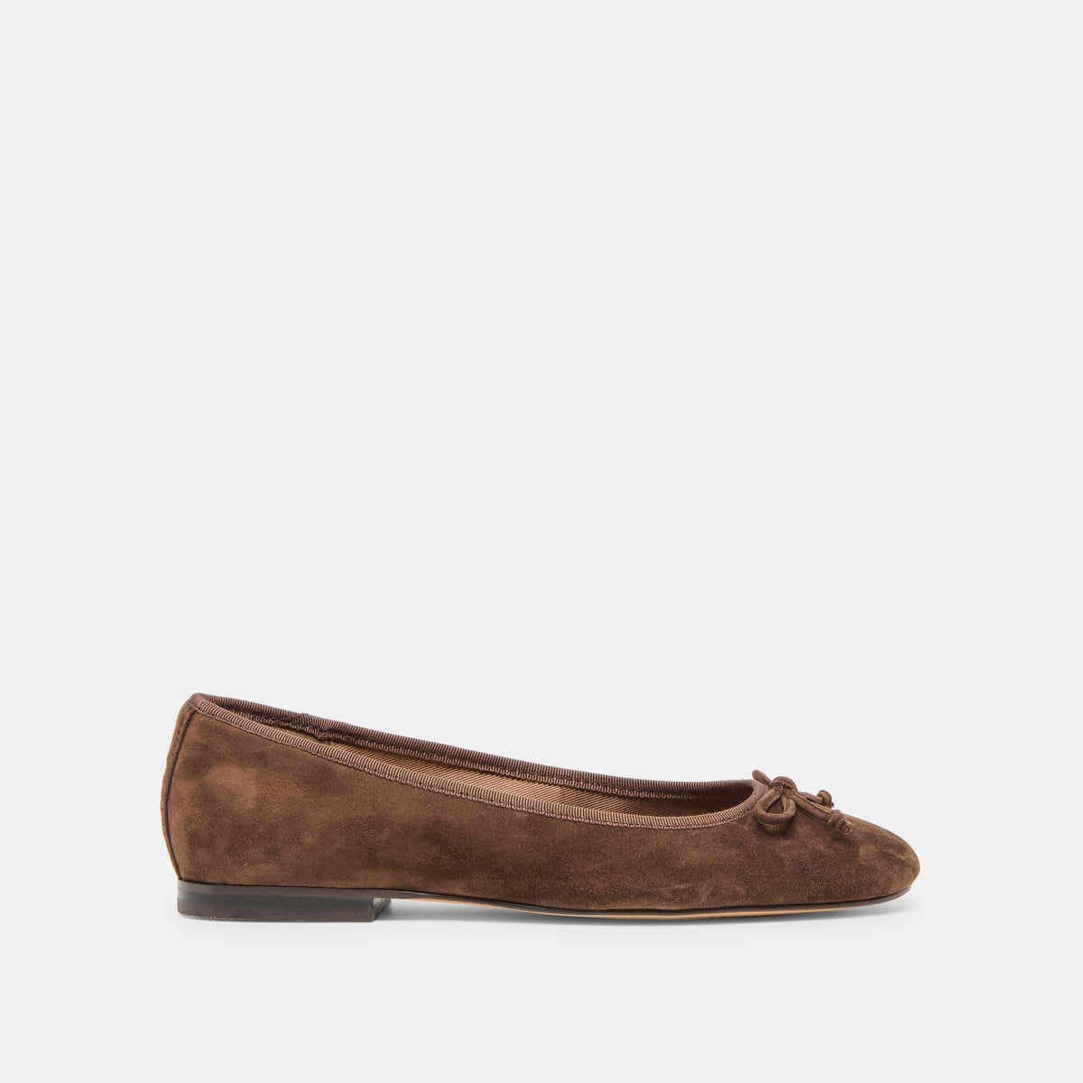Dolce Vita SHOES | Ritla Wide Dk Brown Suede Ballet Flats