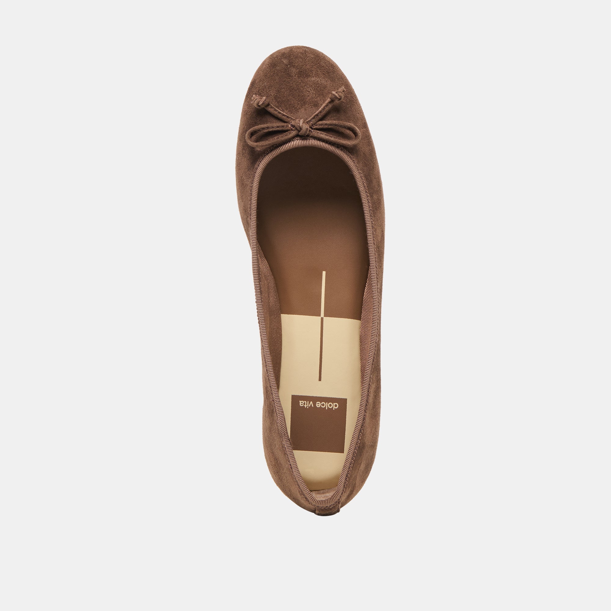 Dolce Vita SHOES | Ritla Wide Dk Brown Suede Ballet Flats