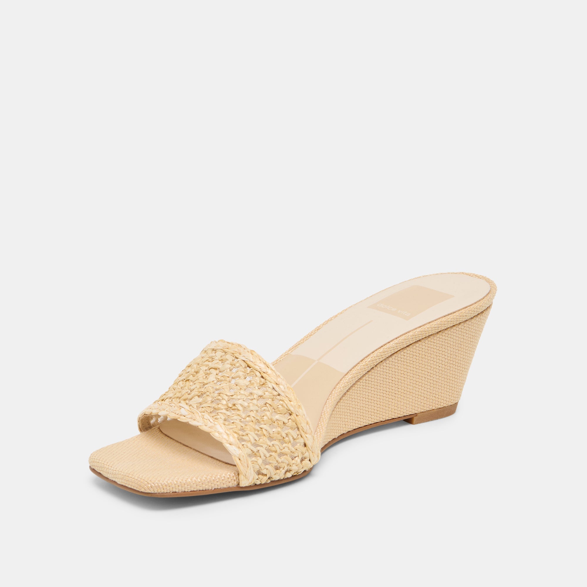 Dolce Vita SHOES | Qaily Wide Lt Natural Raffia Wedges