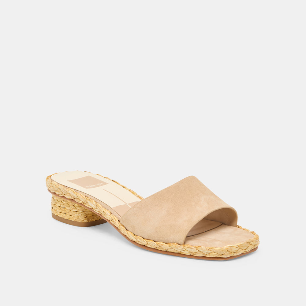 Dolce Vita SHOES | Dixi Wide Camel Suede Sandals