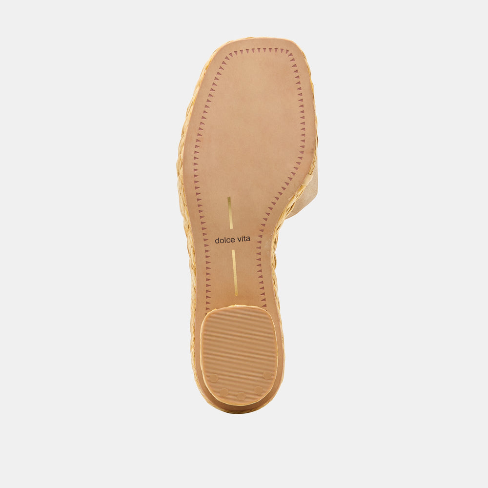Dolce Vita SHOES | Dixi Wide Camel Suede Sandals