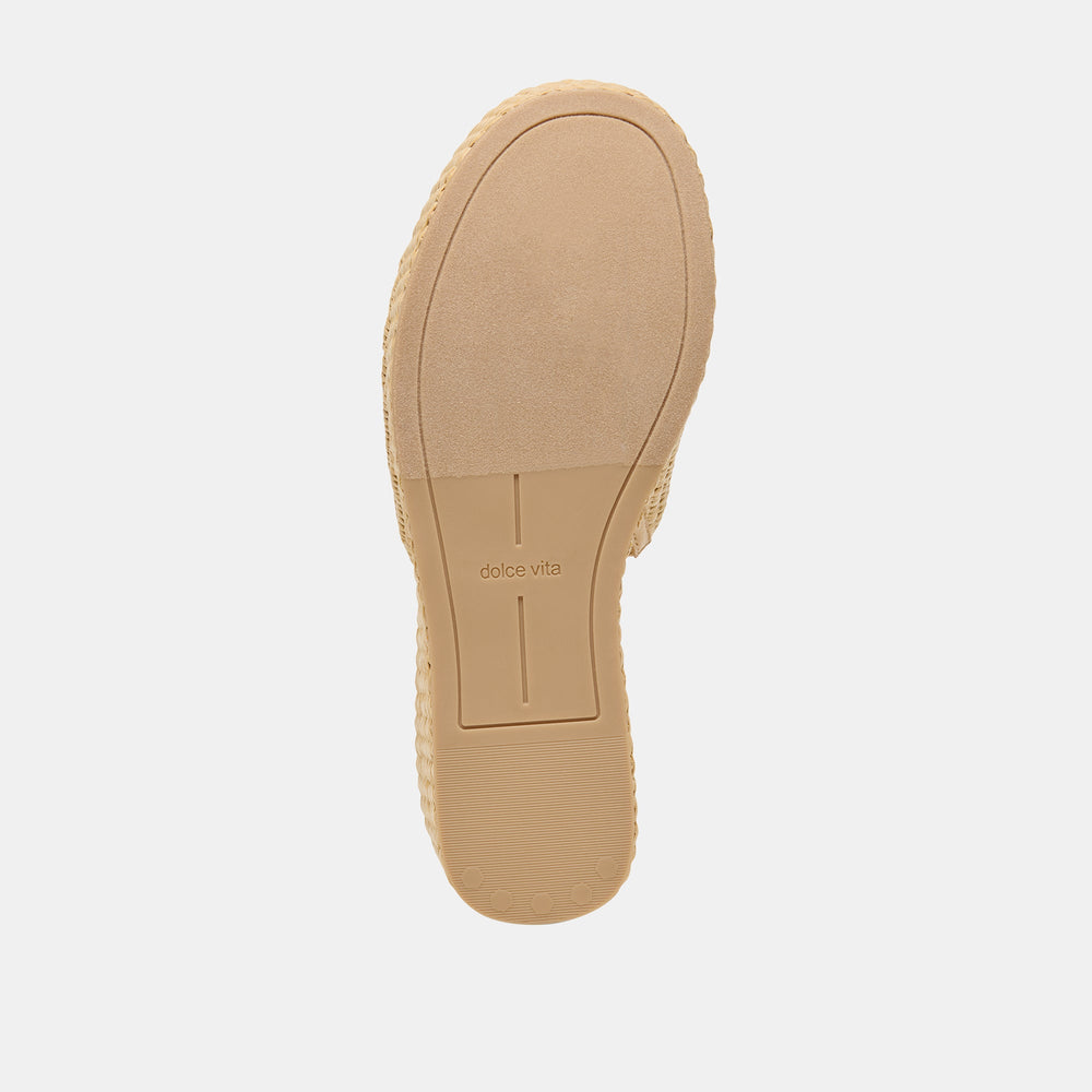 Dolce Vita SHOES | Joclyn Wide Lt Natural Raffia Wedges