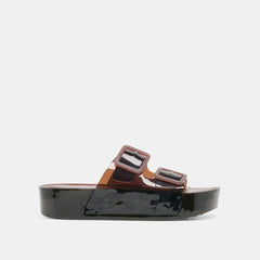 Dolce Vita SHOES | JULIO X Chocolate Vinyl Jelly Platform Sandals