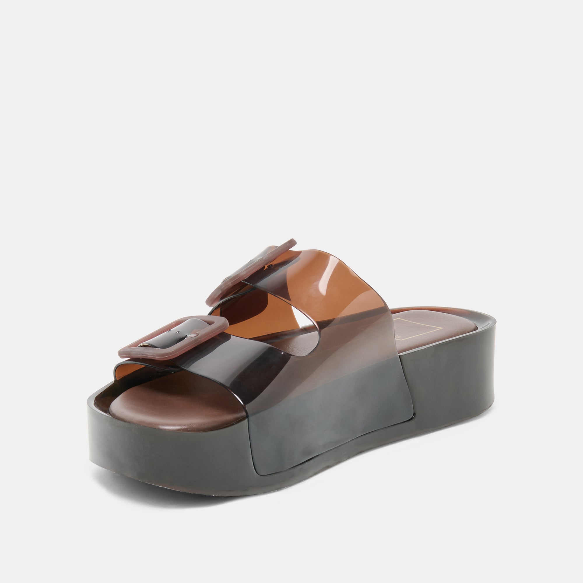 Dolce Vita SHOES | JULIO X Chocolate Vinyl Jelly Platform Sandals