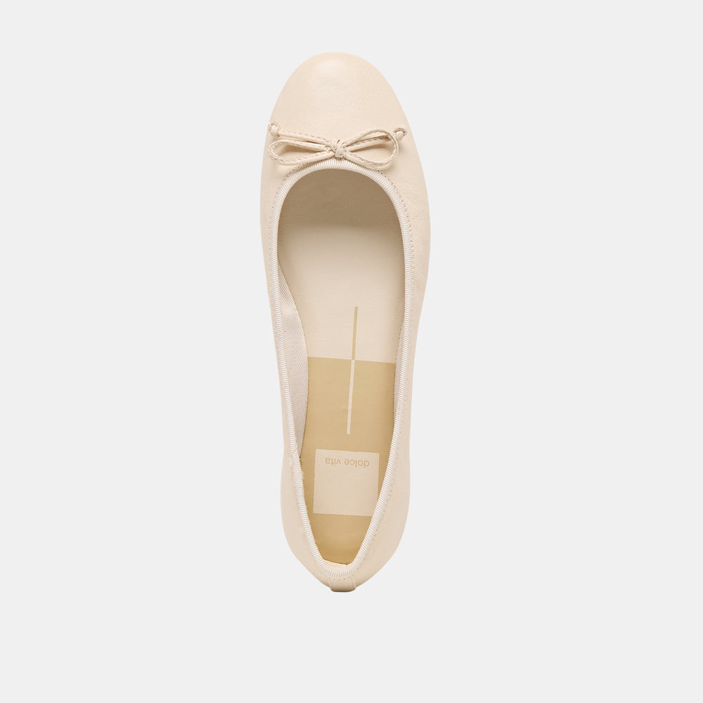 Dolce Vita SHOES | Ritla Wide Bone Leather Ballet Flats