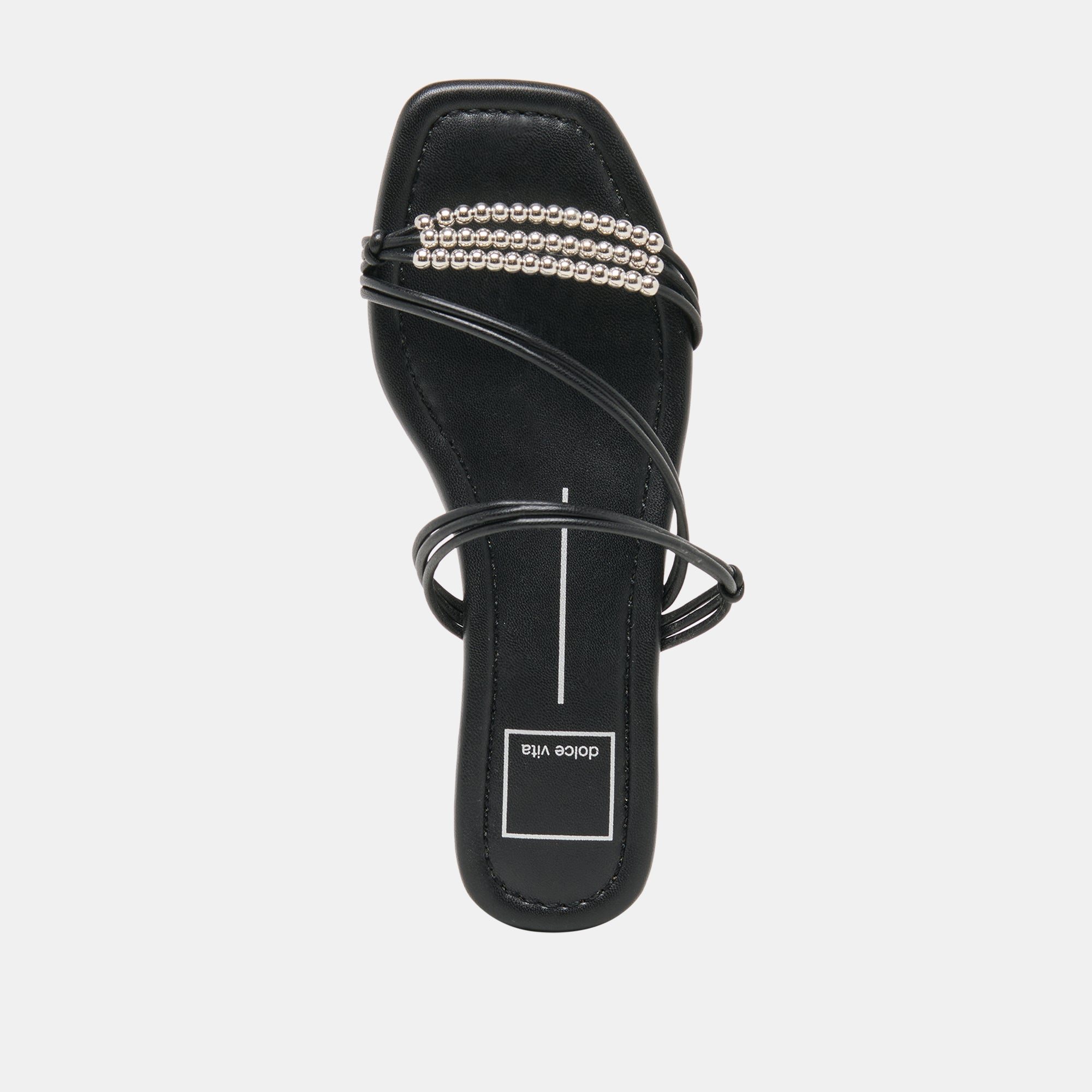 Dolce Vita SHOES | LYNDEE BEAD Black Stella Strappy Open-Toe Sandals