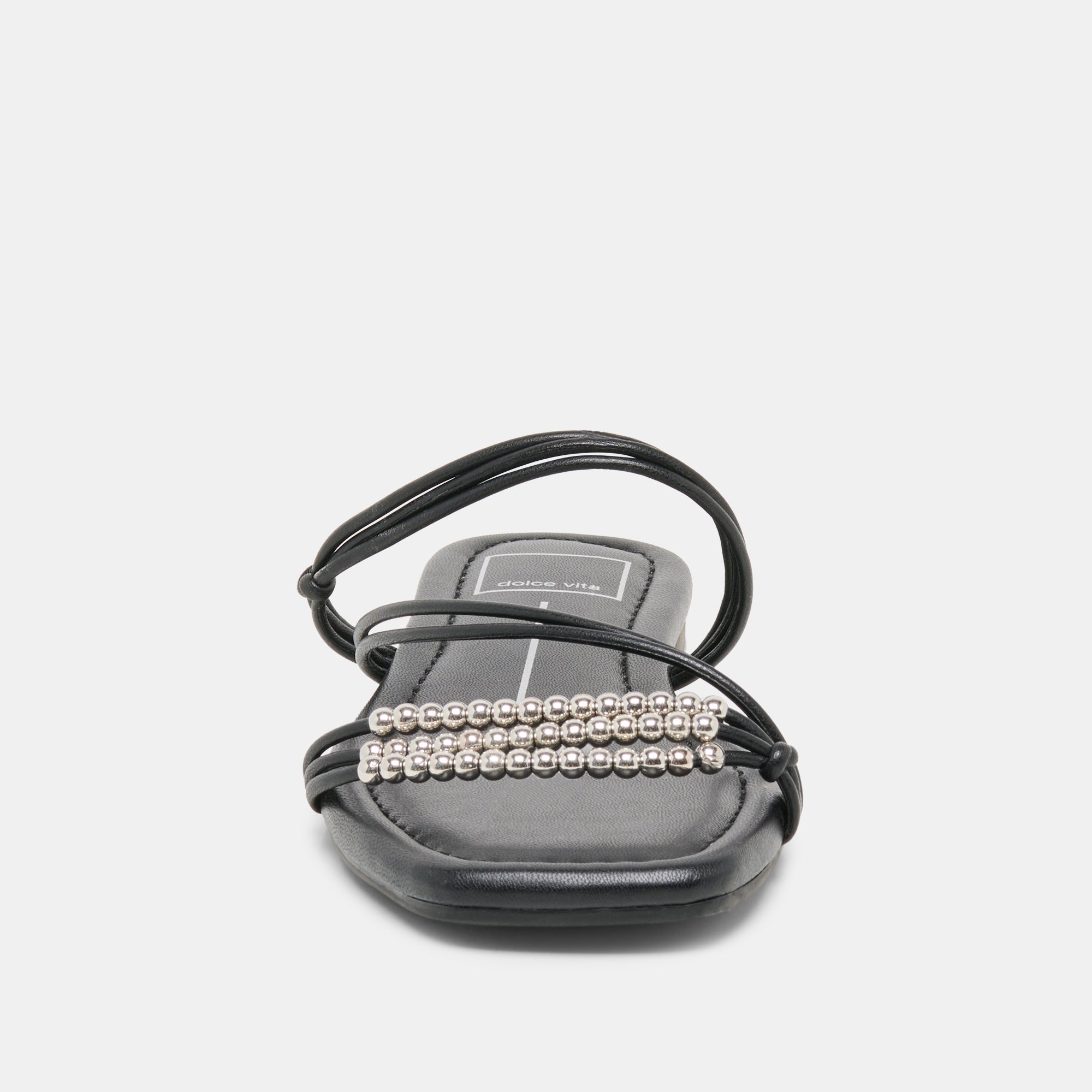 Dolce Vita SHOES | LYNDEE BEAD Black Stella Strappy Open-Toe Sandals