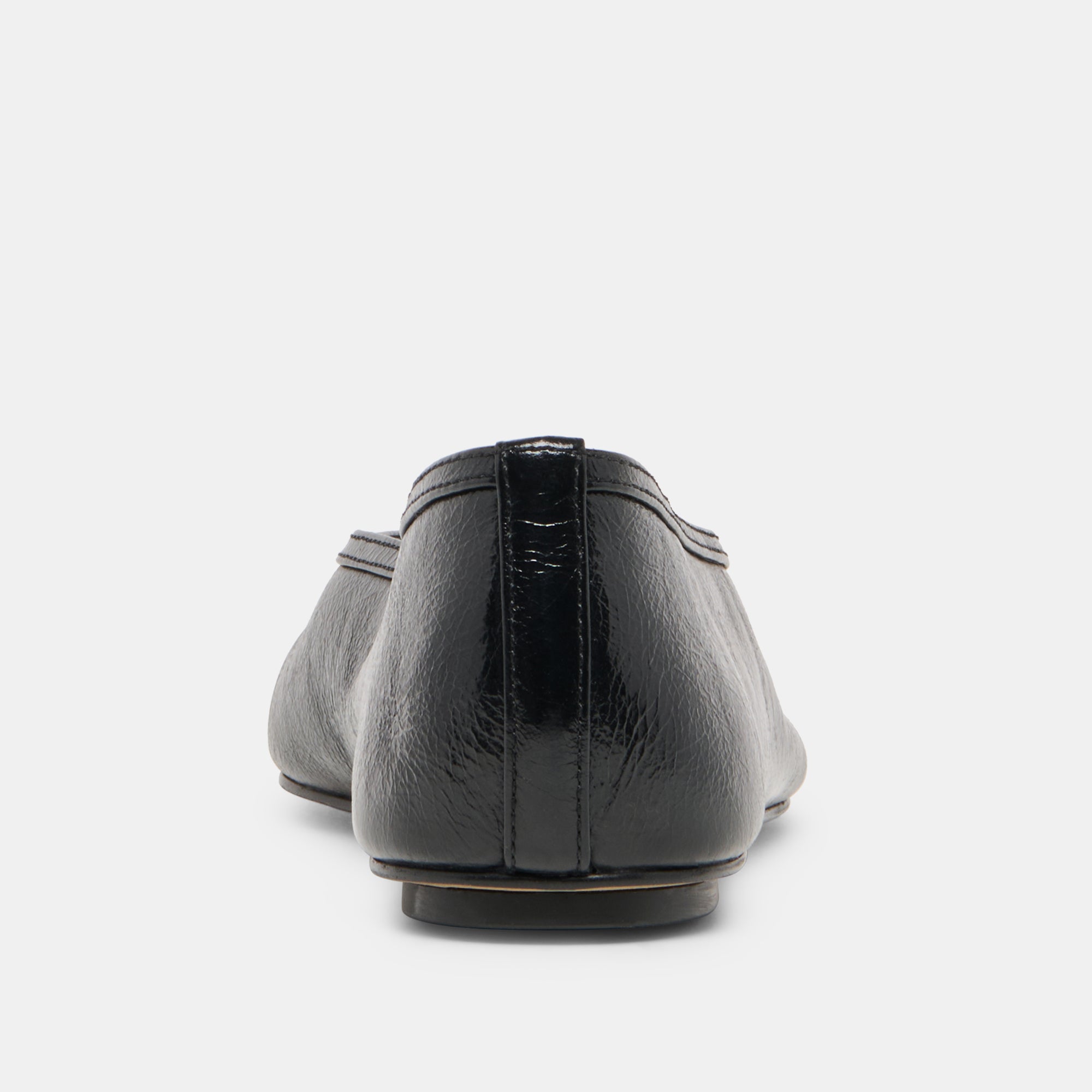 Dolce Vita SHOES | CARET Black Leather Pointed-Toe Ballet Flats