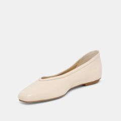 Dolce Vita SHOES | CARET Bone Leather Pointed-Toe Ballet Flats