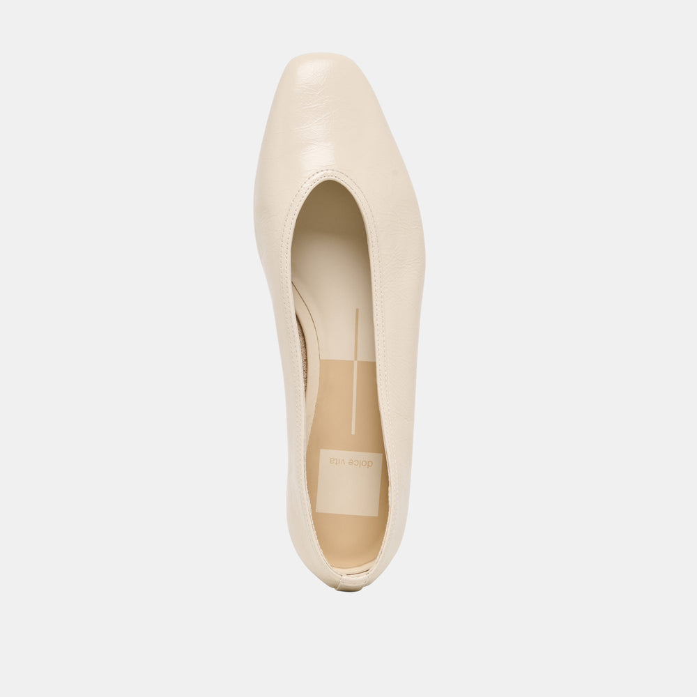Dolce Vita SHOES | CARET Bone Leather Pointed-Toe Ballet Flats