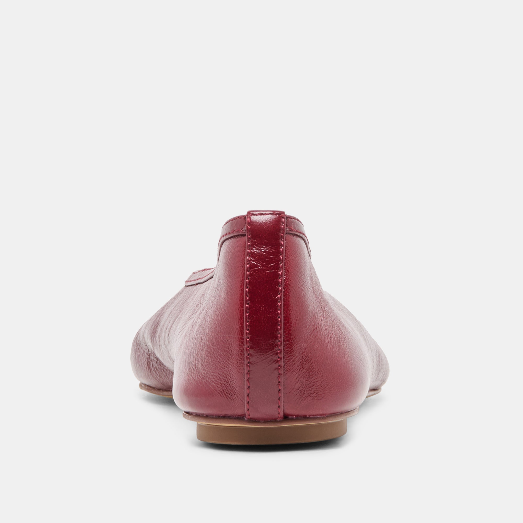 Dolce Vita SHOES | CARET Garnet Leather Pointed-Toe Ballet Flats
