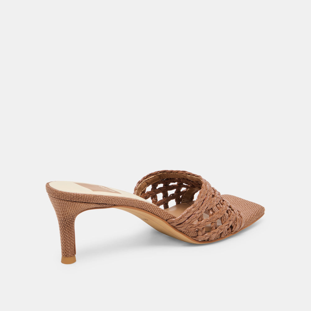 Dolce Vita SHOES | Bowen Cognac Raffia Heels