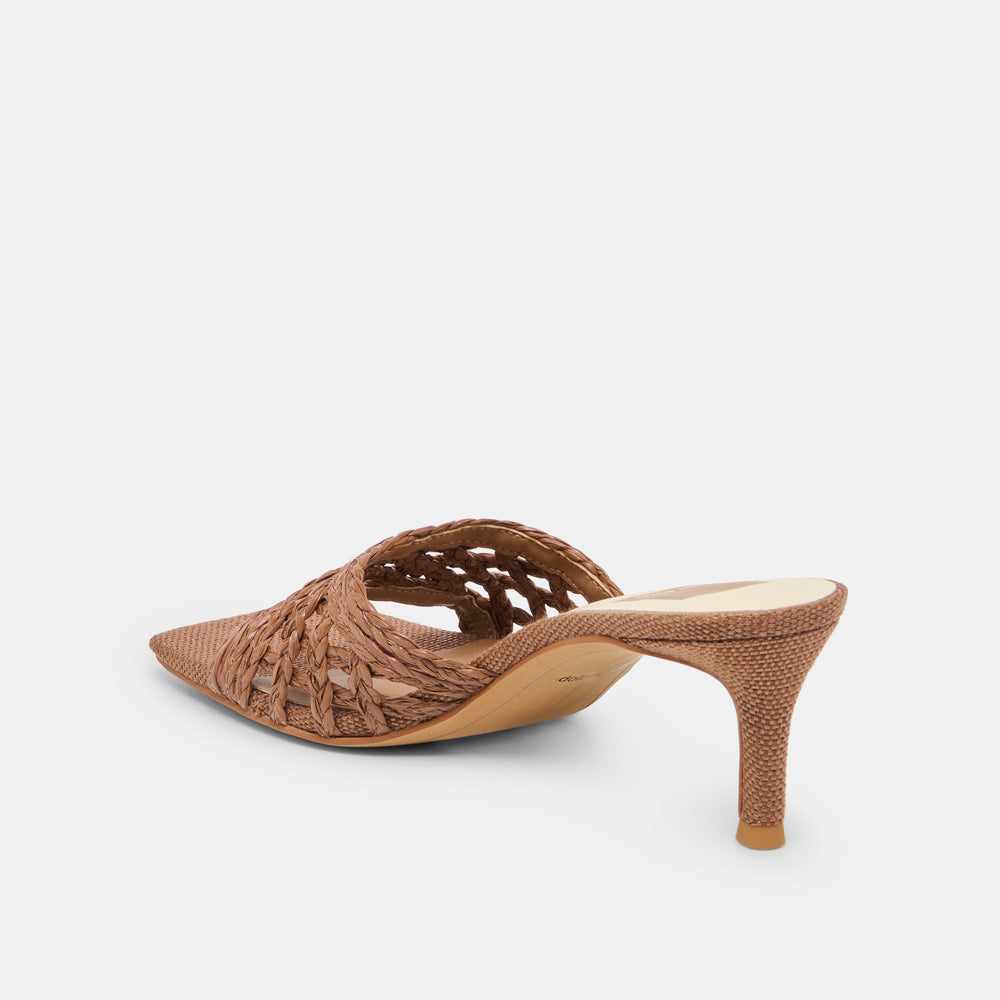 Dolce Vita SHOES | Bowen Cognac Raffia Heels
