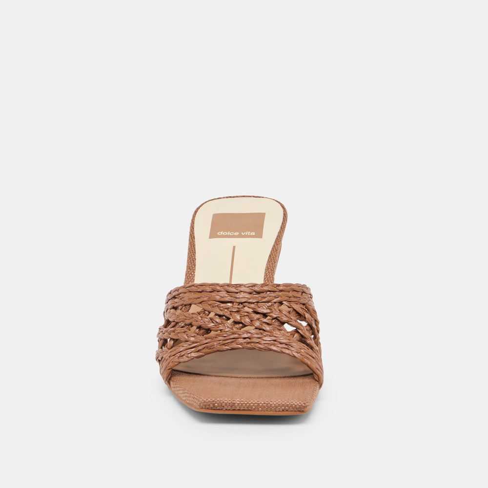 Dolce Vita SHOES | Bowen Cognac Raffia Heels