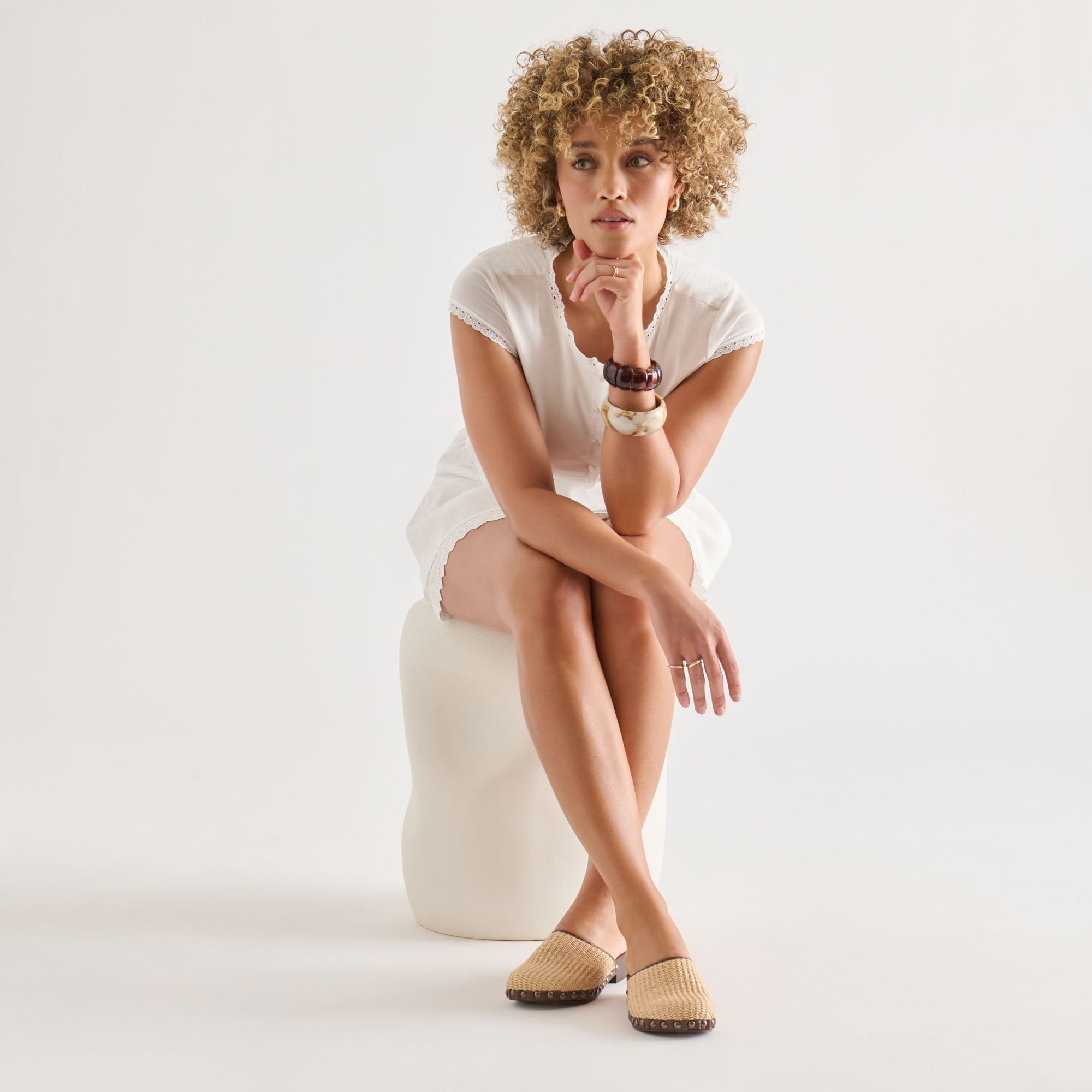 Dolce Vita SHOES | Alanis Lt Natural Raffia Flats
