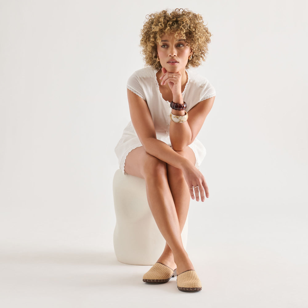 Dolce Vita SHOES | Alanis Lt Natural Raffia Flats