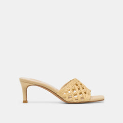 Dolce Vita SHOES | Bowen Lt Natural Raffia Heels