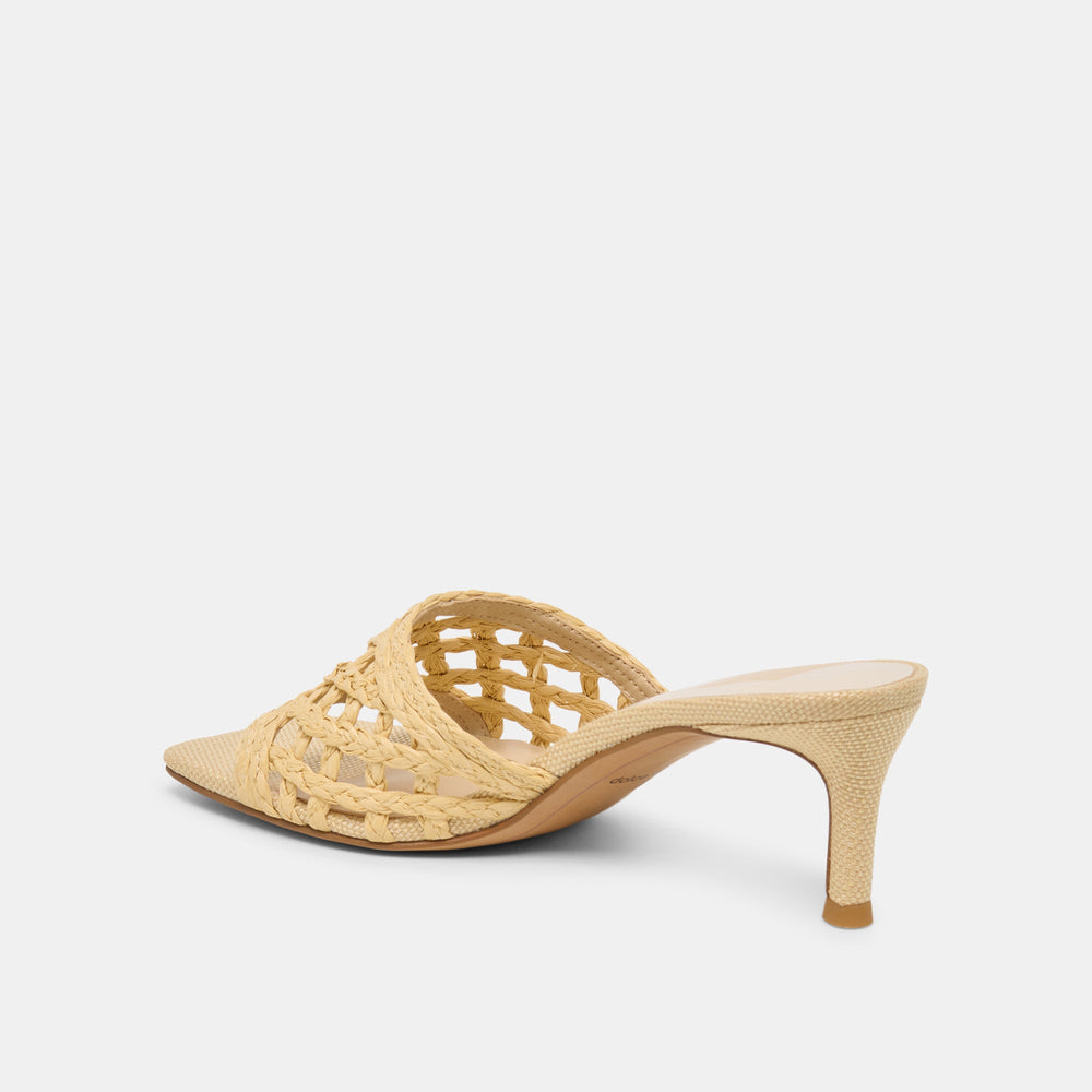 Dolce Vita SHOES | Bowen Lt Natural Raffia Heels