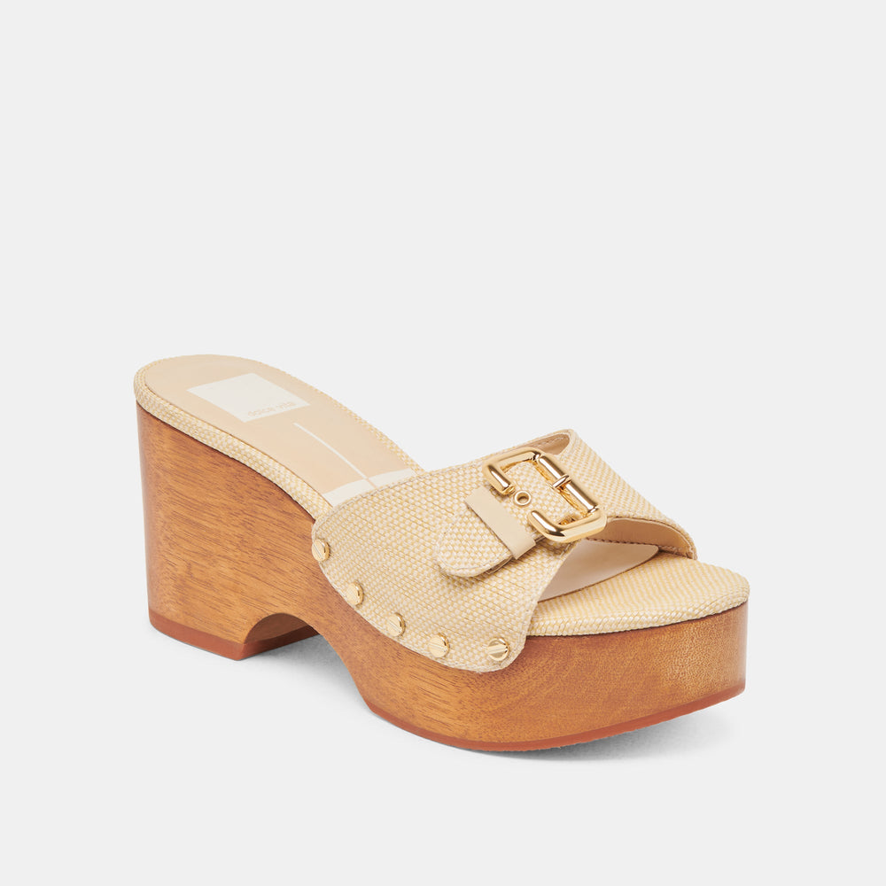 Dolce Vita SHOES | YALAH HEELS LT NATURAL RAFFIA
 – Dolce Vita