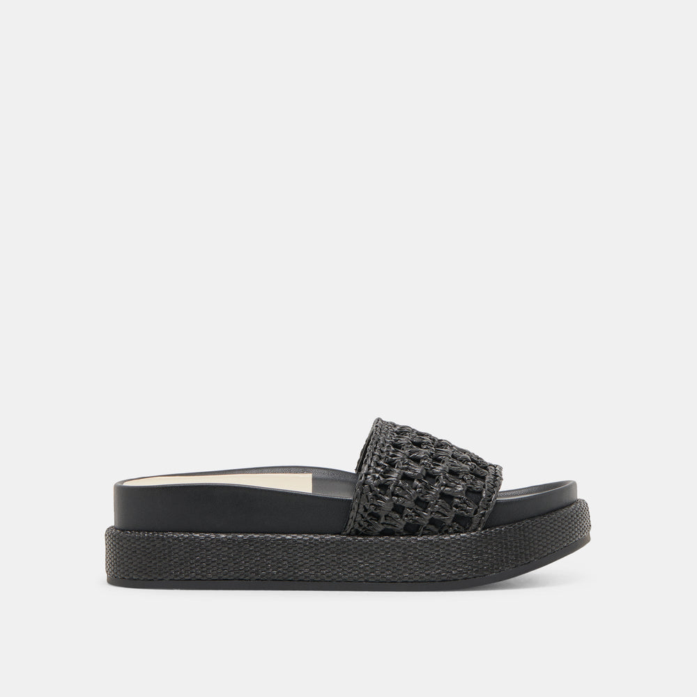 Dolce Vita SHOES | SIDONA SANDALS ONYX RAFFIA
 – Dolce Vita