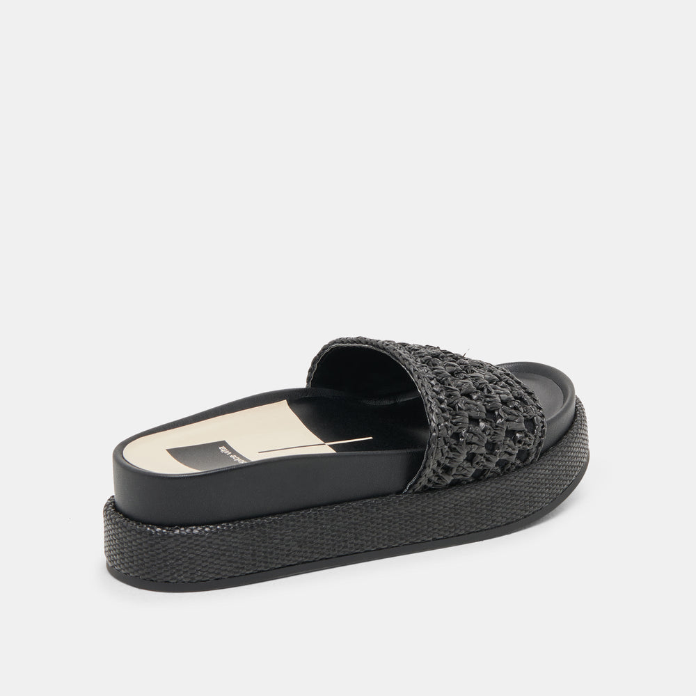 Dolce Vita SHOES | SIDONA SANDALS ONYX RAFFIA
 – Dolce Vita