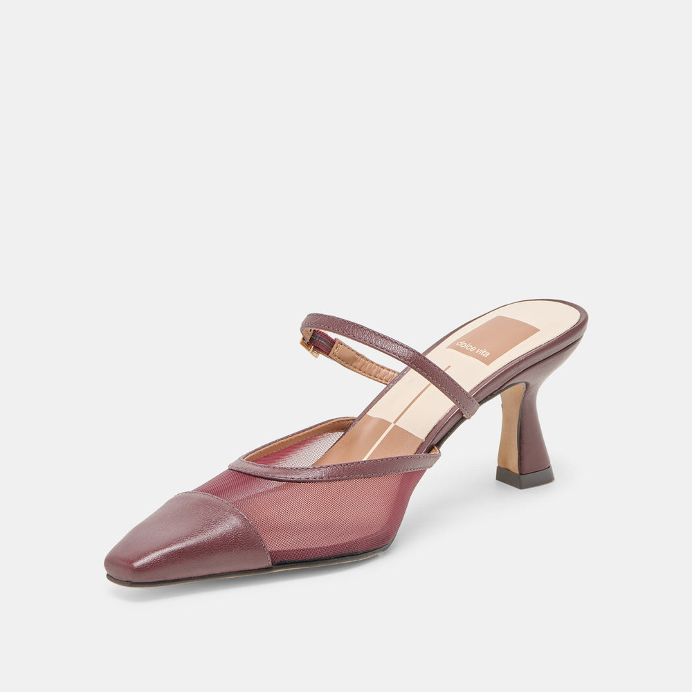 Dolce Vita SHOES | Loyd Burgundy Mesh Heels