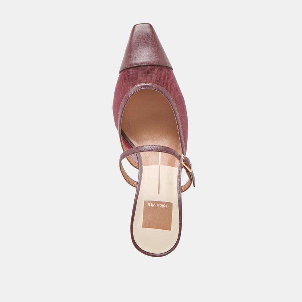 Dolce Vita SHOES | Loyd Burgundy Mesh Heels