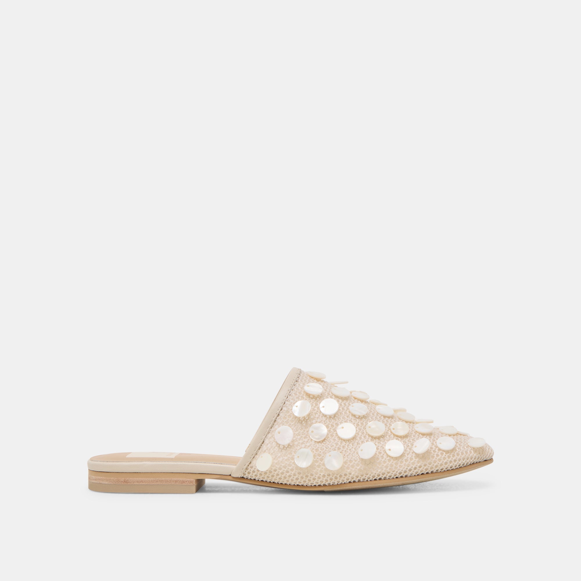 Dolce Vita SHOES | Rova Bead Ivory Disc Mesh Flats
